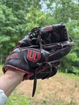 Wilson A1000 11" Rh Pitcher's Baseball Glove Black Leather. Fixed Price $50.00.