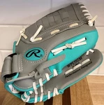 Rawlings Baseball Mit Gold Glove Co WPL11GM Gray Aqua Rht Inch New. Fixed Price $15.95.
