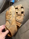 Vintage Montgomery Ward Leather Pro Softball Glove 60-21160 Right Hand Mitt. Fixed Price $17.10.