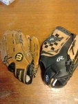 Lot 2 Rawlings + Wilson Unisex 14" Right Softball Glove, SS14BR A9835. Fixed Price $19.75.