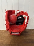 Franklin Ready To Play 9.0 Right Hand Red Tee Baseball Glove & Ball! Nwt. Fixed Price $19.99.