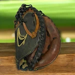 Champro Cpx 555 Catchers Mitt Glove Cowhide Right Hand Rht. Tan Black. Fixed Price $21.60.