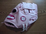 Wilson T-ball Mitt 9.5" Pink Right Hand Thrower A300 Series A0150 T95 Pre-owned. Fixed Price $14.75.