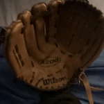 Wilson A200 Leather Baseball Glove Brown 5 Finger Model For Players. Fixed Price $75.99.