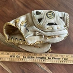 Vtg Wilson A2240 George Brett Baseball Glove 11.5" Brown Leather Youth Rht. Fixed Price $20.99.