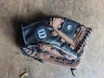 Wilson Baseball Lh Leather Glove Youth A350 12" AD350TR12 Rht Black Tan. Fixed Price $15.99.