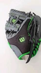 Wilson Ez Catch Bal Glove Black And Neon Green 9 1/2". Fixed Price $8.00.