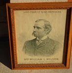 William Wilson 1894 Campaign Poster West Virginia Postmaster General Congress. Fixed Price $399.99.