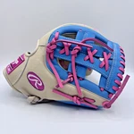 Rawlings Heart Of The Hide Baseball Glove Tan Blue Pink Rht 11.5" PROR314-32CCB. Fixed Price $249.99.