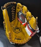 Franklin Fieldmaster Baseball Glove Adjustable Fits Left, Throws Right 12". Fixed Price $19.99.
