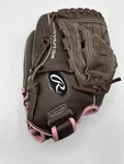 Rawlings WFP120 Girls Womens 12" Fastpitch Softball Glove Lht Brown Pink EBBL2. Fixed Price $20.99.
