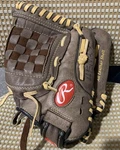 Rawlings H110BRNC Right Hand Throw Soft Leather Baseball Glove Mitt. Fixed Price $25.00.