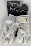 Mizuno Mvp Batting Gloves - Youth (medium) White & Gold Great Condition. Fixed Price $11.99.