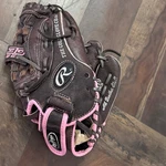 Rawlings FP110 Inch Softball Glove Brown Pink Right Hand Throw. Fixed Price $18.00.