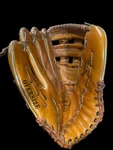 Softball Glove Right Oversize Leather Deep Pocket 60-211600 Montgomery Ward Pro. Fixed Price $15.00.