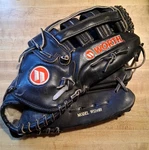 Worth Baseball Glove Black Model WS140H. Fixed Price $24.99.