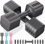 2PCS 21LB Adjustable Dumbbells Versatile Hand Weights Double Locking Protection. Fixed Price $133.86.