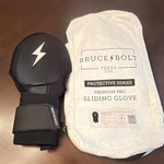 Bruce Bolt Premium Pro Sliding Glove Black Adult Adjustable Baseball. Fixed Price $40.00.