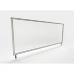 Ghent's Plastic 24" X 59" Attachable Frosted Desktop Divider In White. Fixed Price $728.42.