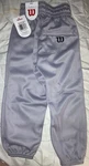 Wilson Youth Basic Classic Fit Baseball Pant, Grey, Small, Gray. Fixed Price $12.50.
