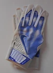 Nike Alpha Select Text Batting Gloves Adult Unisex White/game Royal Large. Fixed Price $35.95.