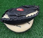 Rawlings Longhorn Lite-toe Model Lhcm Black Catchers Mitt Baseball Glove Rht. Fixed Price $59.95.