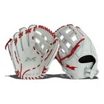 Miken Pro Series Slowpitch Softball Glove, 13 Inch, White/red Scarlet. Fixed Price $274.91.