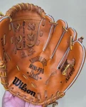 Wilson A2480 Ball Glove 9 1/2" Mini Pro Split Hinge Right Hand Thrower Leather. Fixed Price $7.00.