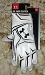 Under Armour Ua Yard Clutch White Black Baseball Batting Gloves New Mens Sz. Fixed Price $37.11.