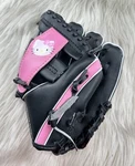 Hello Kitty Girls Ball Glove Size 9.5 (right Hand Throw) Black & Pink. Fixed Price $19.99.