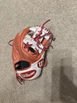 Wilson A2K I-web Red/white Infield Glove Right Hand Throw 11.5 Inch Custom. Fixed Price $230.00.