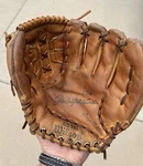 Wilson A2141 Jim "catfish" Hunter Baseball Glove Rht New Laces See Pict Wear. Fixed Price $25.00.