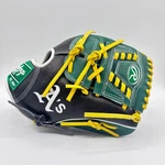 Rawlings Heart Of The Hide Baseball Glove 11.5" Athletics Green Black Yellow Rht. Fixed Price $249.99.