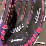 Franklin Glove #22703L 9.5" - Pink & Gray Left Mitt For Right Handed Thrower. Fixed Price $8.00.