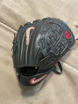Nike Baseball Glove 10" Youth Stand Game Ready Black / Red Leather Infield. Fixed Price $29.99.
