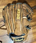 Wilson 12" Softball Mitt Glove A730 Ecco Leather Brown Black Rht. Fixed Price $17.90.