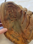 Vintage Rawlings Gj 80 "the Finest Field" Baseball Fielding Glove Mitt. Fixed Price $31.50.