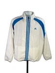 Adidas Men's White/blue Rev Long Sleeve Training Wind Full Zip Jacket -. Fixed Price $37.37.