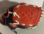 Rawlings 9" Baseball Glove Players Series Basket-web WPL95NS Right Hand Thrower. Fixed Price $10.00.