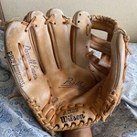 Vtg Left Handed Baseball Glove Wilson Back A2122 Darrell Evans Professional. Fixed Price $14.99.