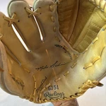 Vintage Rawlings GJ54 Mike Schmidt Baseball Glove Lht Left Hand Throw Bellows. Fixed Price $49.00.