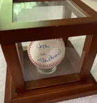 Stan Musial Signed National League Baseball With Display Case And Rawlings Box!. Fixed Price $95.00.
