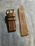 Custom Made From Rawlings Baseball Glove Watch Strap. 24MM LUG/125/75. Fixed Price $50.00.