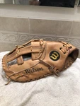 Wilson Very Large Deep Pocket 14 Baseball Softball First Mitt Left Throw. Fixed Price $110.00.