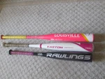 Easton Louisville Rawlings Aluminum Baseball/softball/t-ball Bats 28" 30" 24". Fixed Price $55.43.