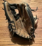 Wilson 2000 Leather Glove. Pro-stock 1786 11.5 Inch--black And Tan. Fixed Price $150.00.