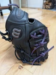 Wilson A1K 1788 Glove 11.25 Rht Black Purple Laces. Fixed Price $114.95.