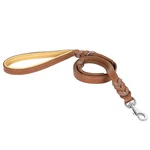 Riparo Braided Leather Dog Leash With Two Handles, 6 Ft Traffic. Fixed Price $27.97.