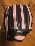 Sanrio Hello Kitty Girls T-ball Glove 8.5 Inch Black Pink Right Hand Throw. Fixed Price $26.59.