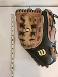 Wilson A360 10" Left-hand Softball Glove Leather Black/brown Wrist Strap. Fixed Price $19.49.